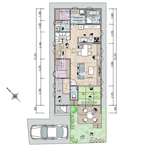 長方形 家|縦長の家のおしゃれな間取り事例｜2階建て以上の間 